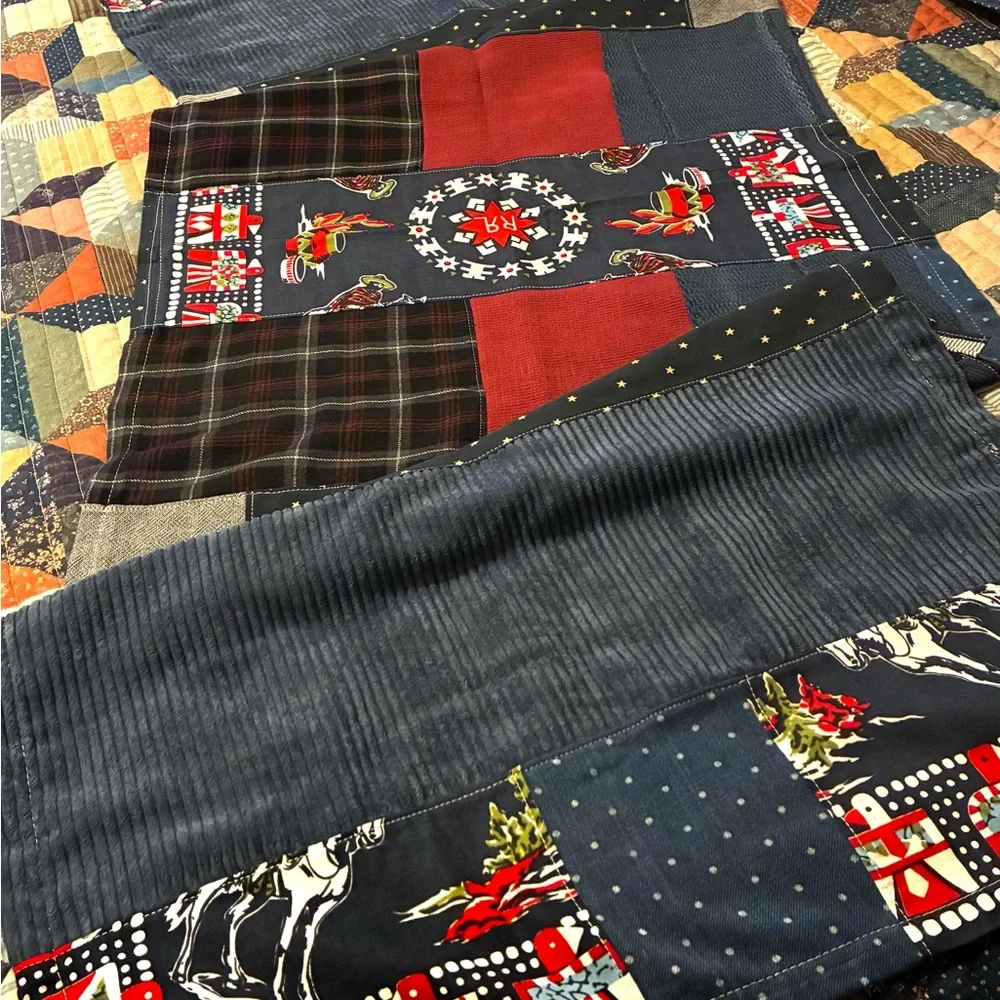 CUSTOM RRL/ RL PATCHWORK SCARF (100% UPCYCLED RALPH LAUREN FABRICS)- 1 OF A KIND
